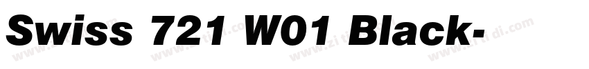 Swiss 721 W01 Black字体转换